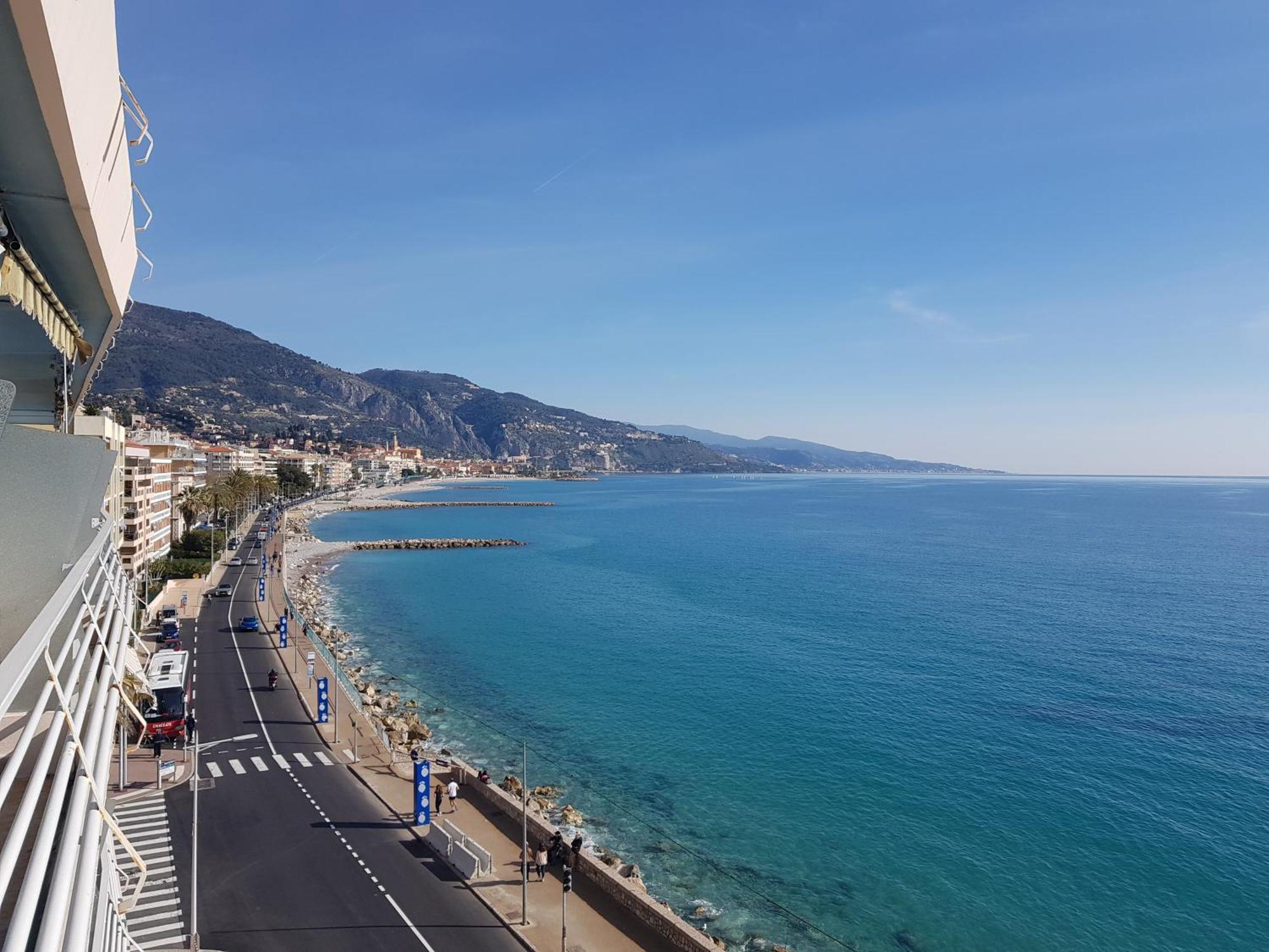 Menton Front Bord De Mer Cote D'Azur Florentina Sea View French Riviera Proche Monaco Montecarlo Superb Studio ภายนอก รูปภาพ